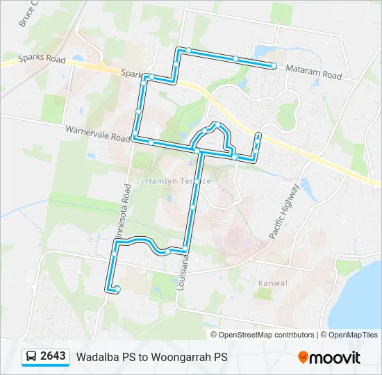 2643 Bus Line Map