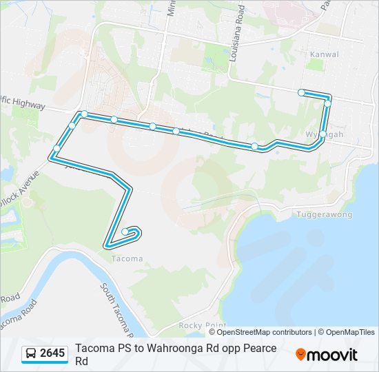 2645 bus Line Map