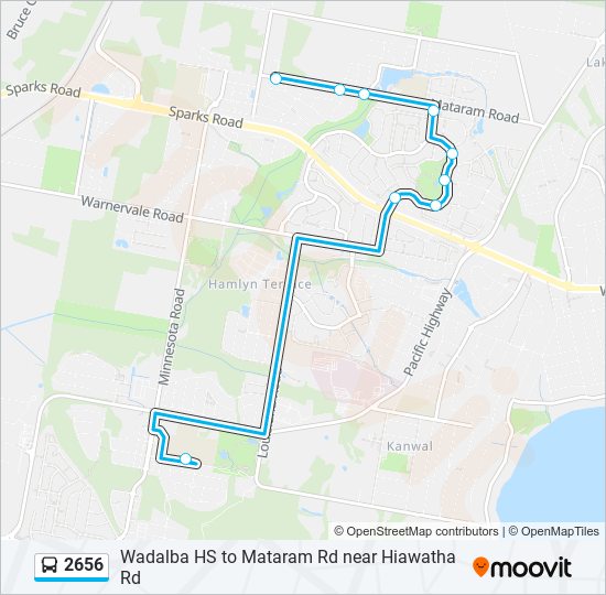 2656 bus Line Map