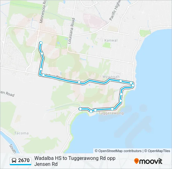 2670 Bus Line Map