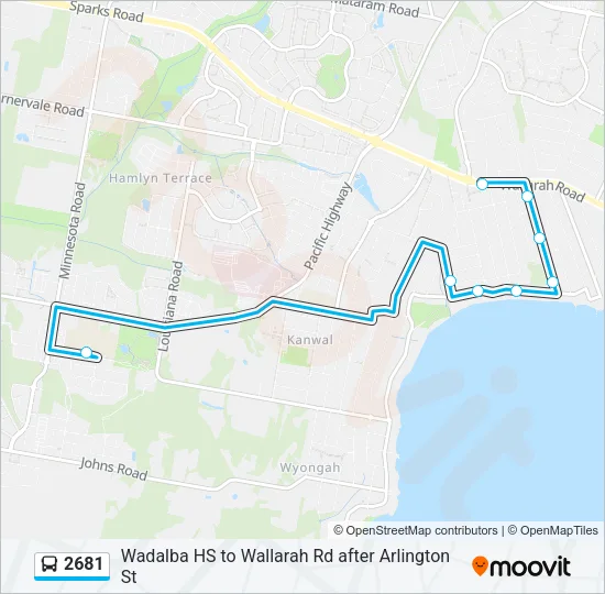 2681 Bus Line Map