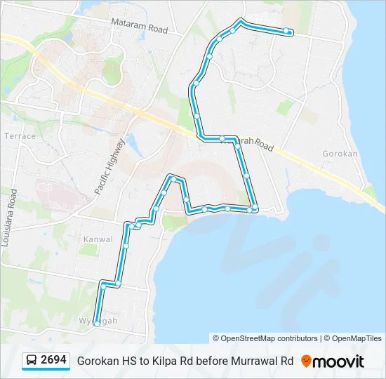 2694 Bus Line Map