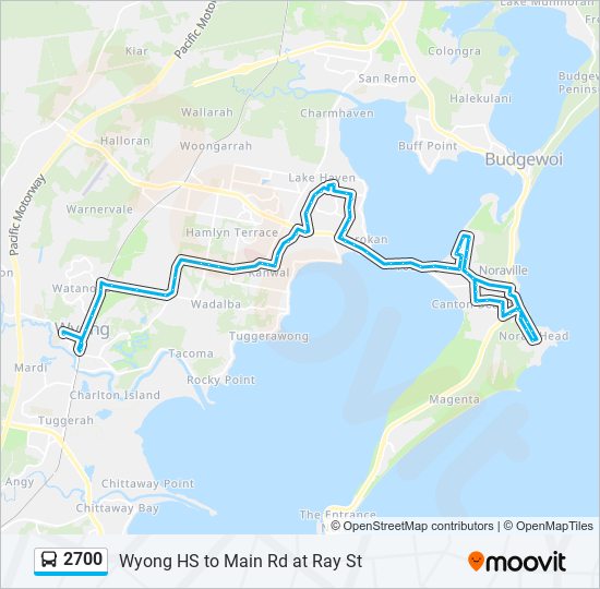 2700 bus Line Map