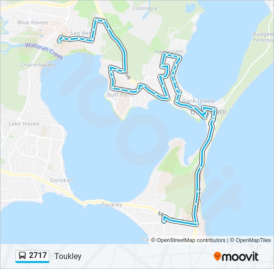 Mapa de 2717 de autobús