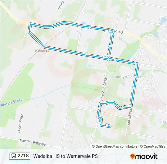 2718 Bus Line Map