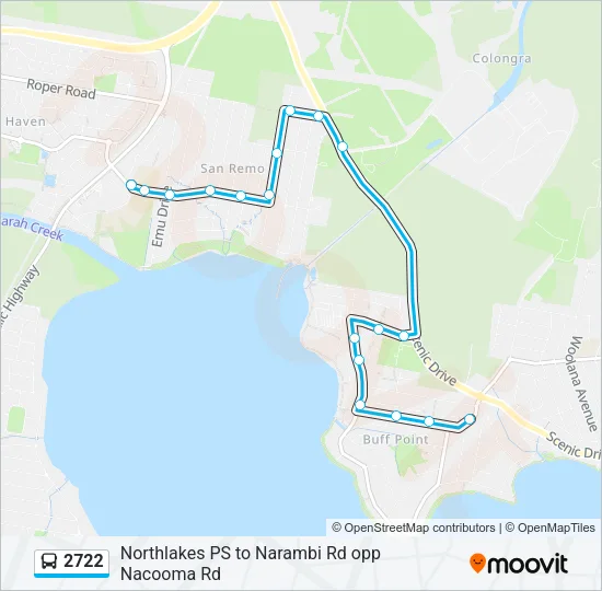 2722 Bus Line Map