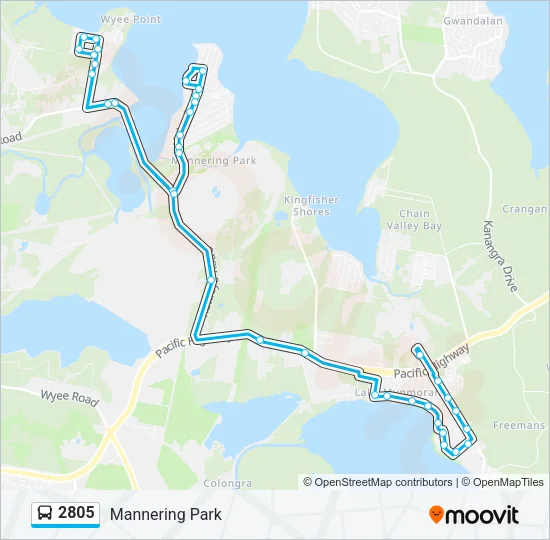 2805 Bus Line Map