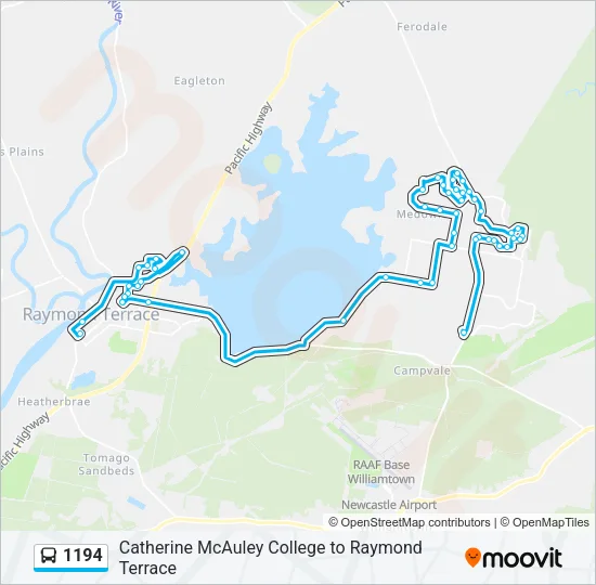 1194 Bus Line Map