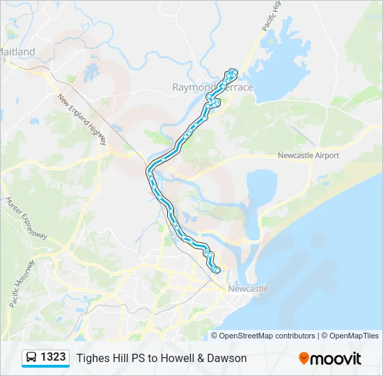 1323 Bus Line Map
