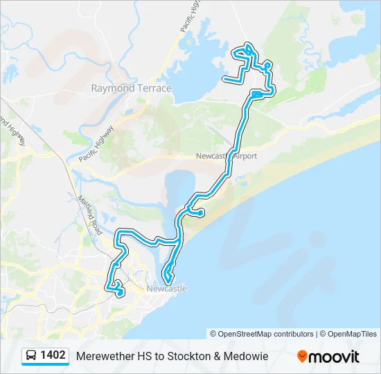 1402 Bus Line Map