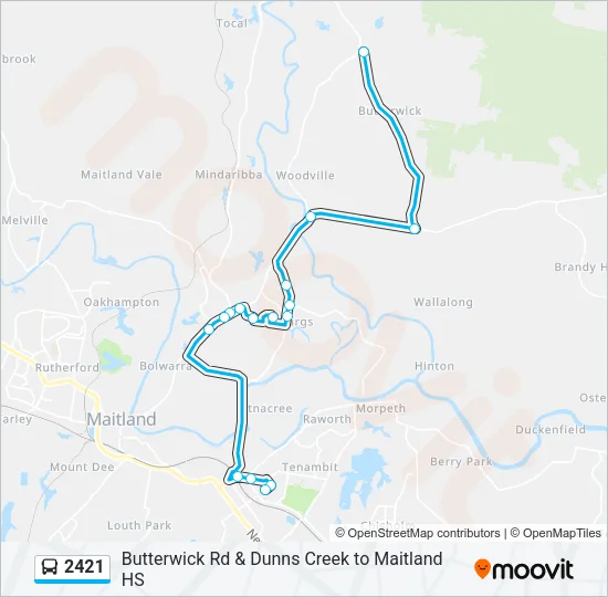 2421 Bus Line Map