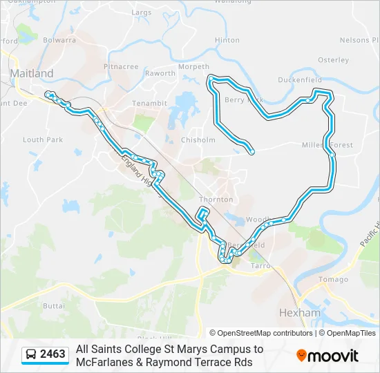 2463 Route: Schedules, Stops & Maps - Chisholm (Updated)