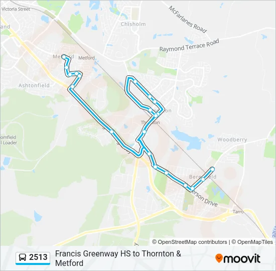 2513 Bus Line Map