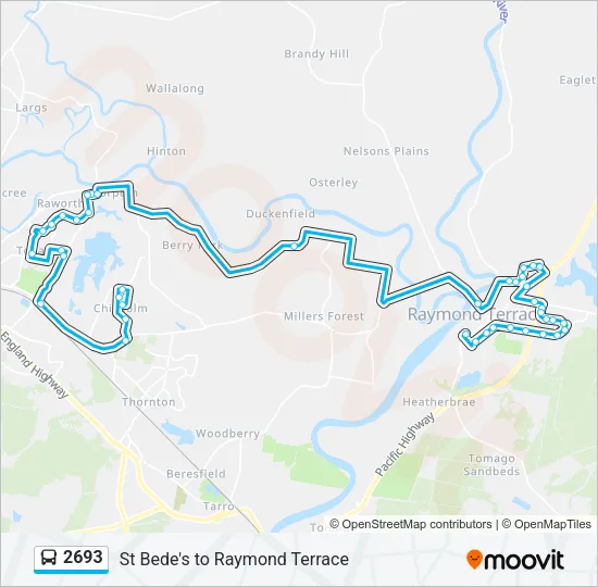 2693 Bus Line Map