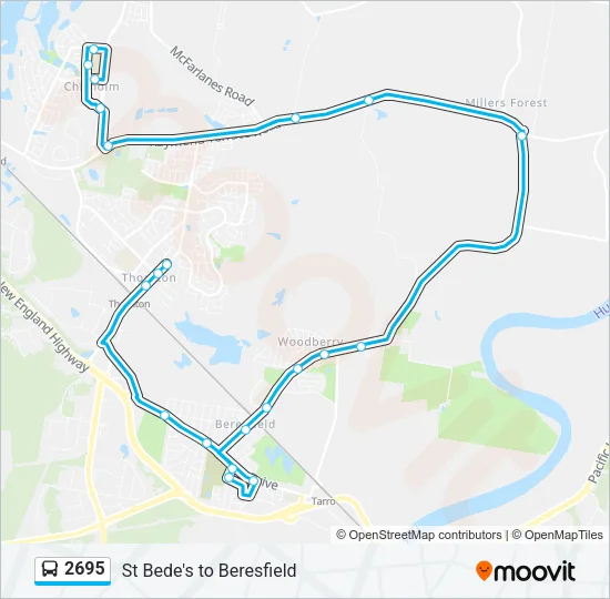 2695 Bus Line Map