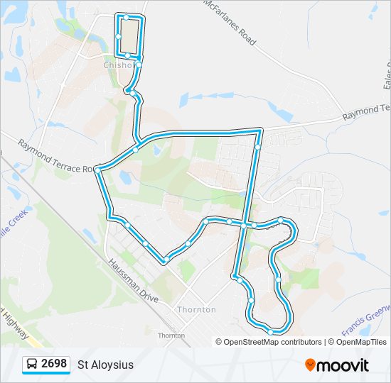 Mapa de 2698 de autobús