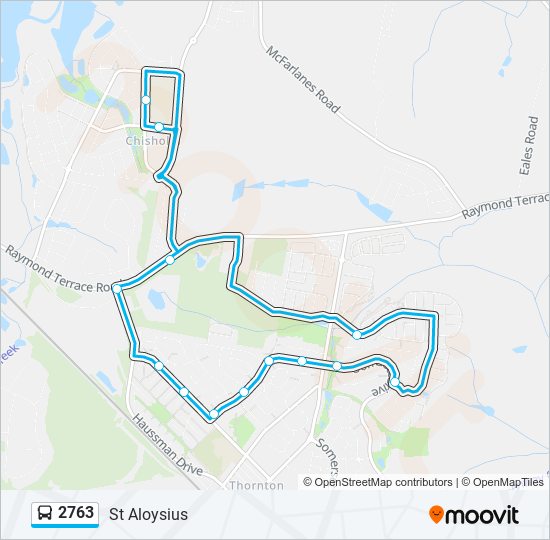 Mapa de 2763 de autobús