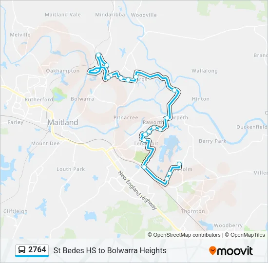 2764 Bus Line Map