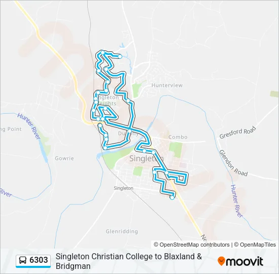 6303 Bus Line Map