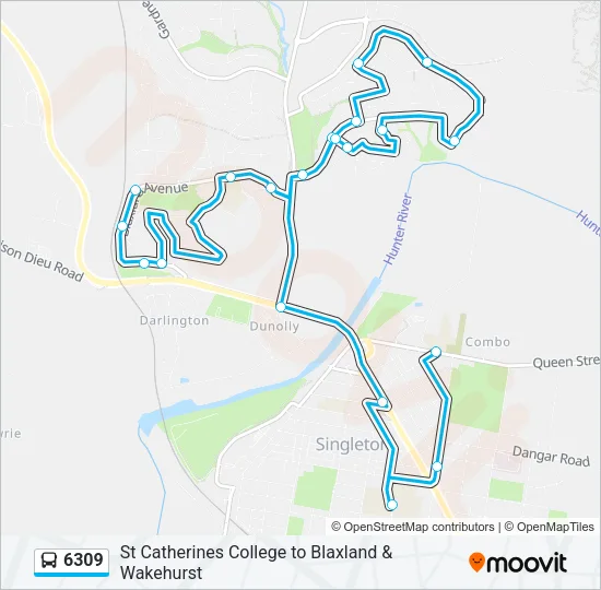 6309 Bus Line Map