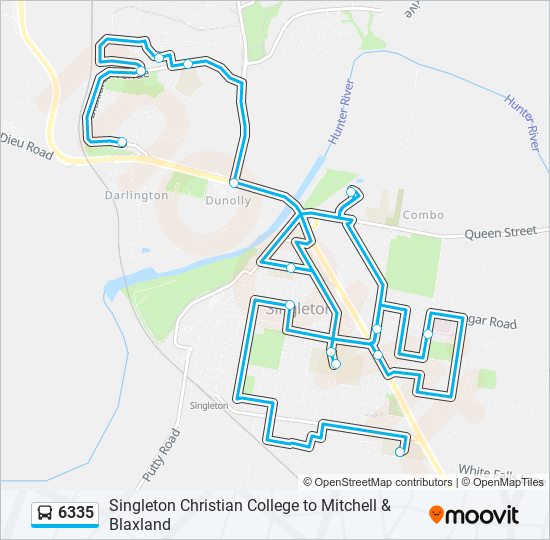 Mapa de 6335 de autobús