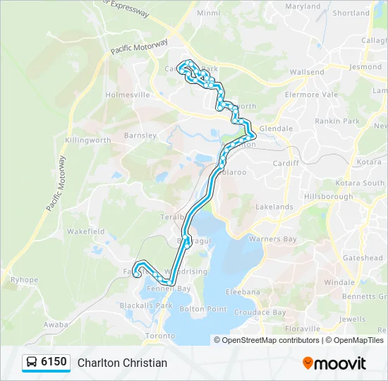 6150 Bus Line Map