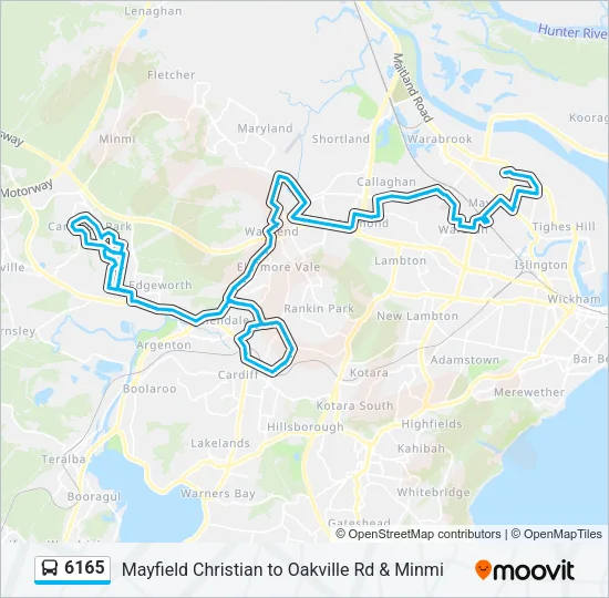 6165 Bus Line Map