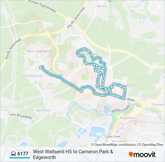 6177 Bus Line Map