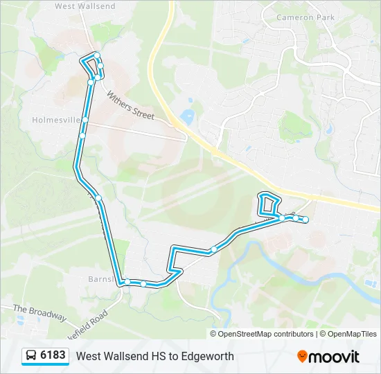 6183 Bus Line Map