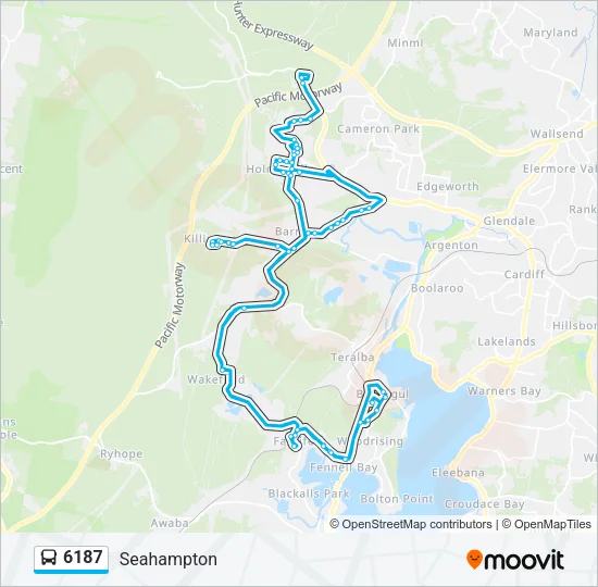 6187 Bus Line Map