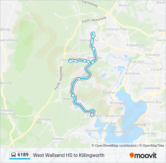 6189 Bus Line Map
