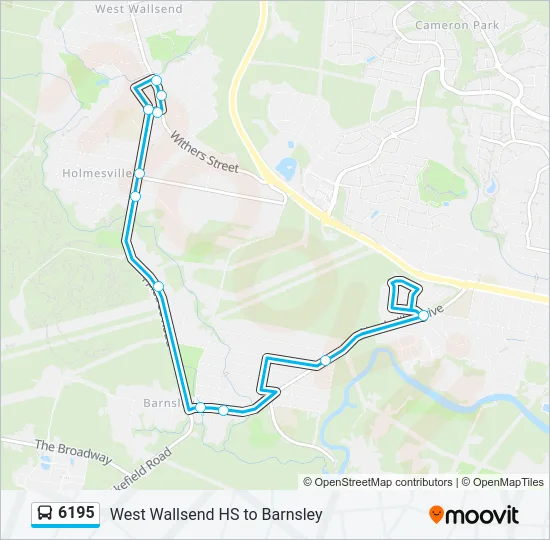 6195 Bus Line Map