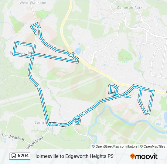 6204 Bus Line Map