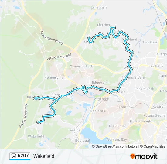 6207 Bus Line Map