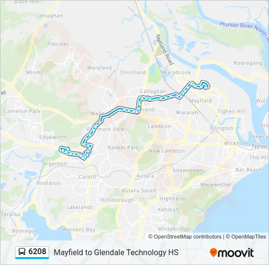 6208 Bus Line Map
