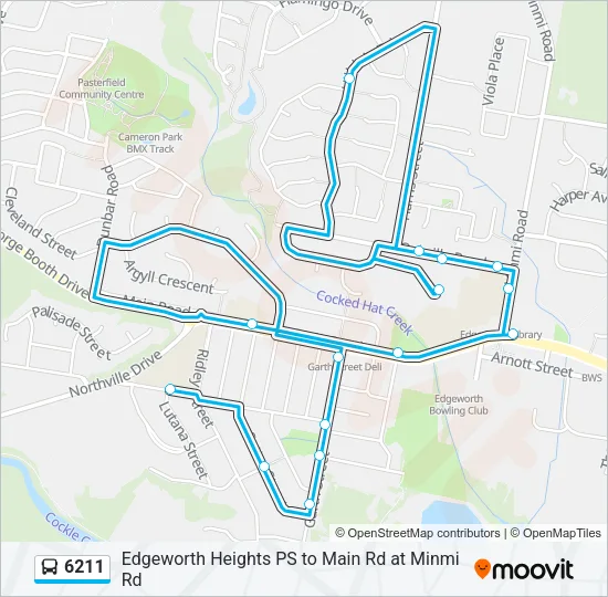 6211 Bus Line Map