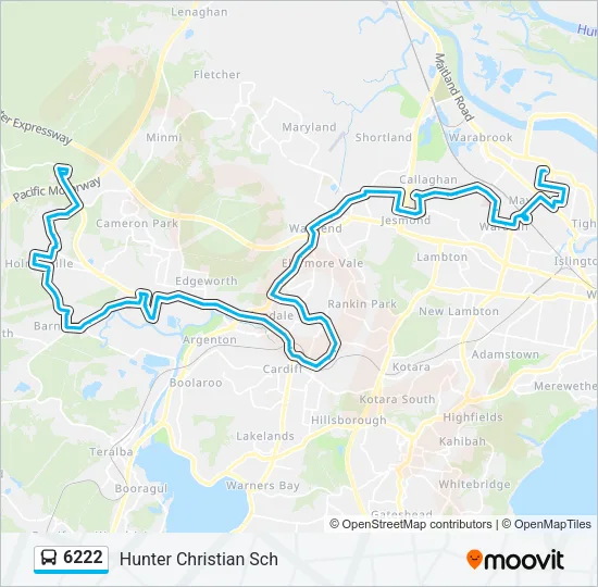 6222 Bus Line Map