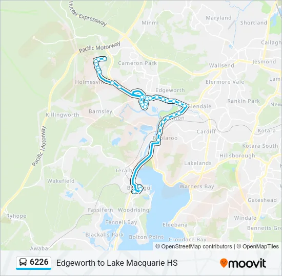 6226 Bus Line Map
