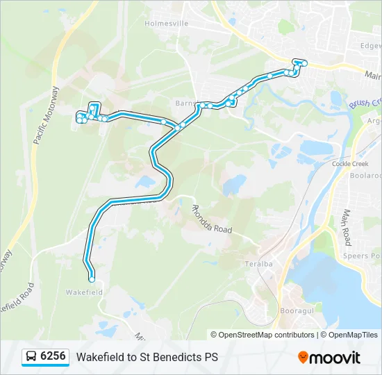 6256 Bus Line Map