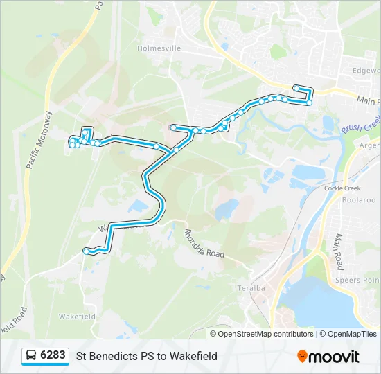 6283 Bus Line Map