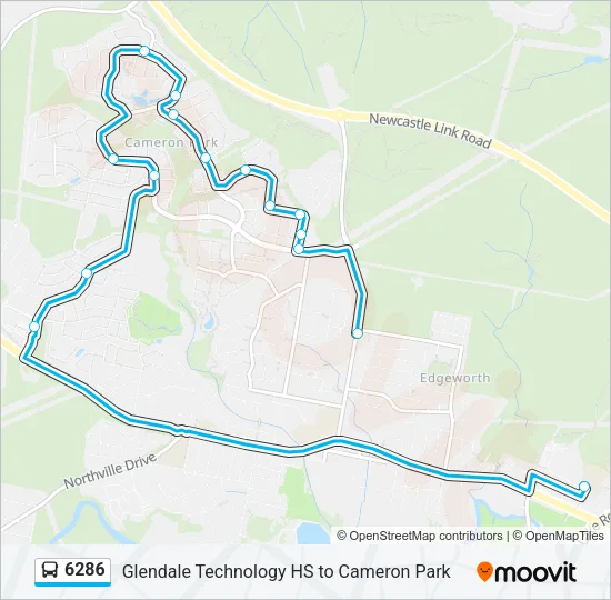 6286 Bus Line Map