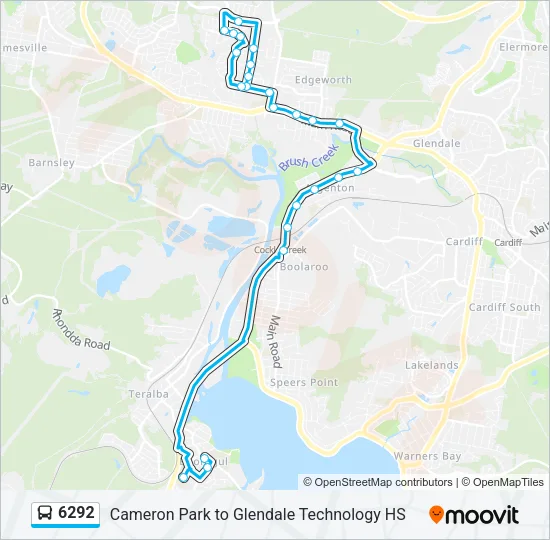 6292 Bus Line Map