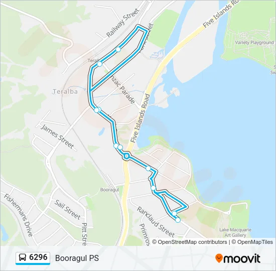 6296 Bus Line Map