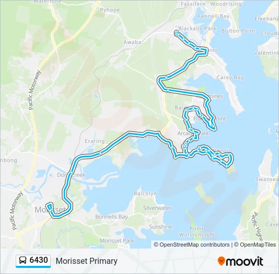 6430 Bus Line Map