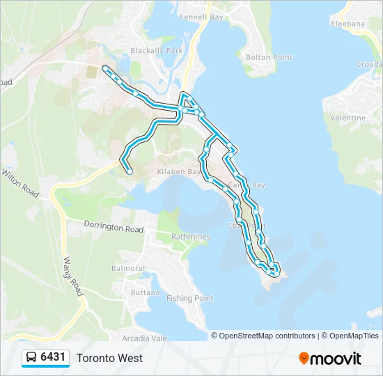 6431 Bus Line Map