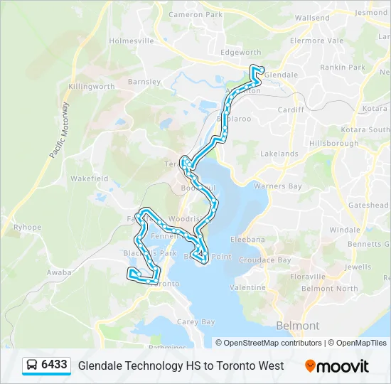 6433 Bus Line Map