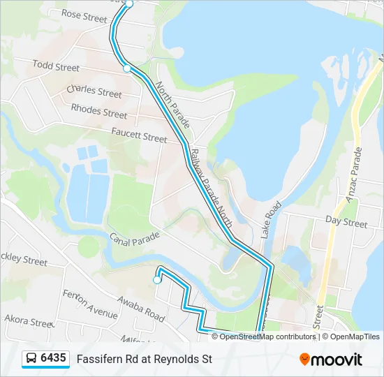 6435 Bus Line Map