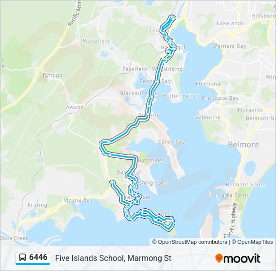 6446 Bus Line Map