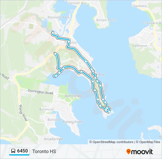 6450 Bus Line Map
