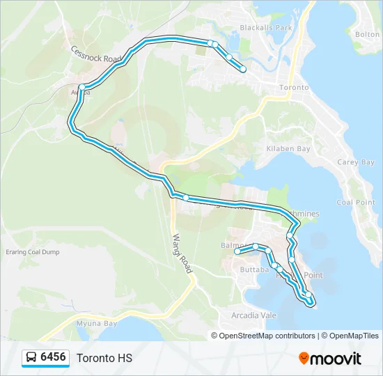 6456 Bus Line Map